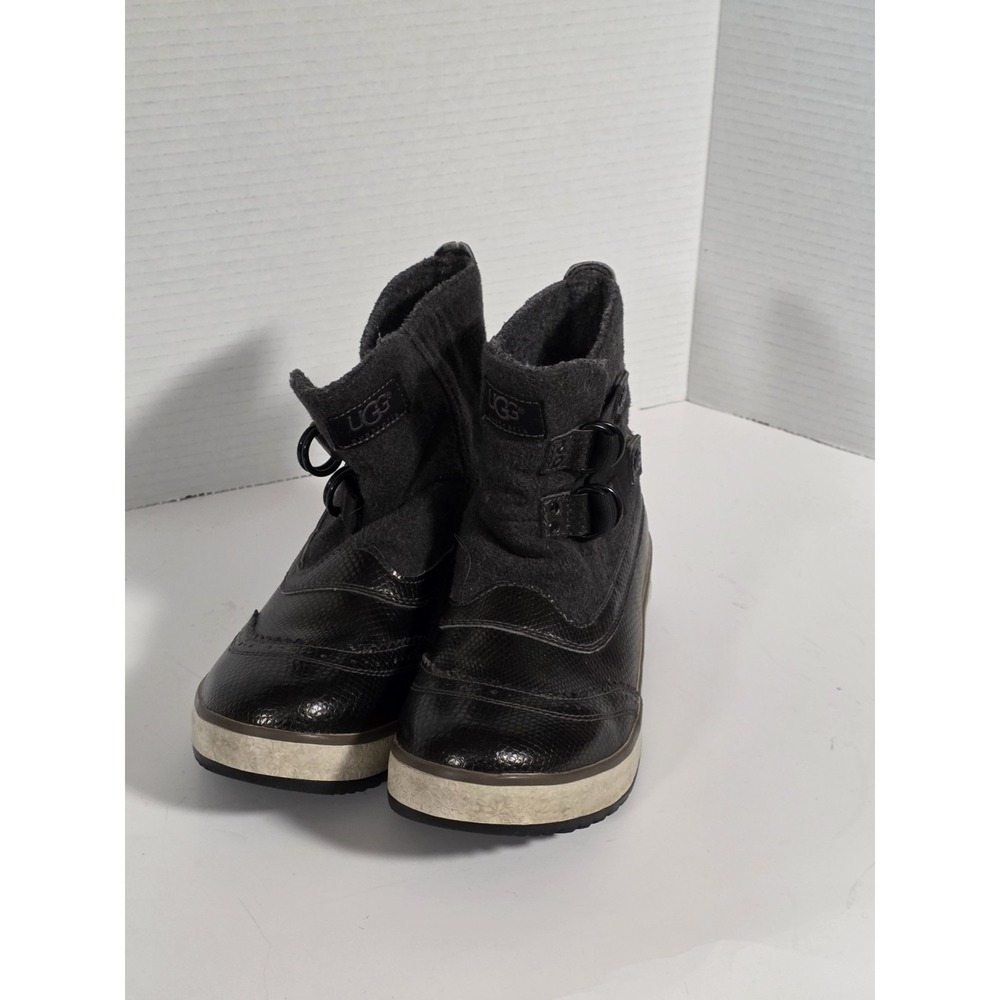 UGG Australia Marrais Winter Boots Womens 7 EUR 38 Waterproof Ankle Gray READ - Picture 4 of 14